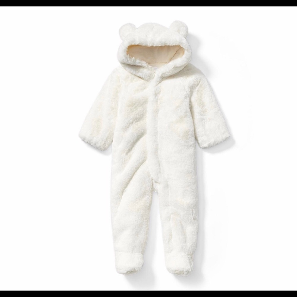 FAUX FUR BEAR 1-PIECE